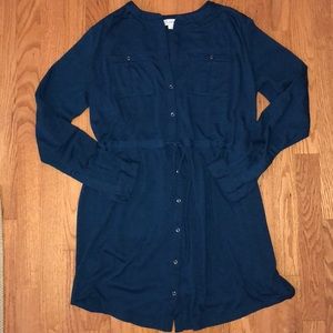 LOFT Shirtdress Tie Waist